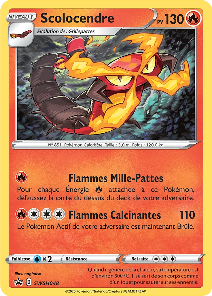 Carte Pokémon Scolocendre de l'extension Promo SWSH