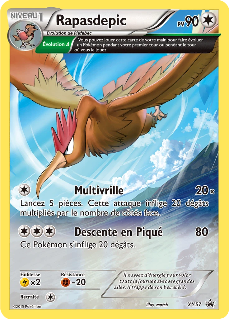 Carte Pokémon Rapasdepic de l'extension Promo XY