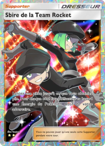 Carte Pokémon Sbire de la Team Rocket de l'extension Réjouissances Rayonnantes
