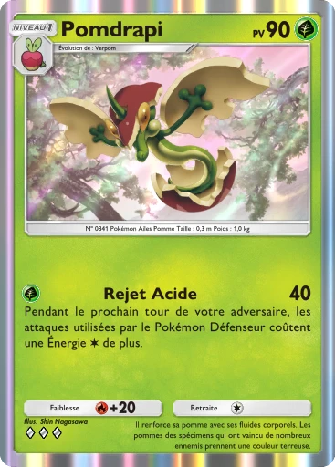 Carte Pokémon Pomdrapi de l'extension Aura Palpitante