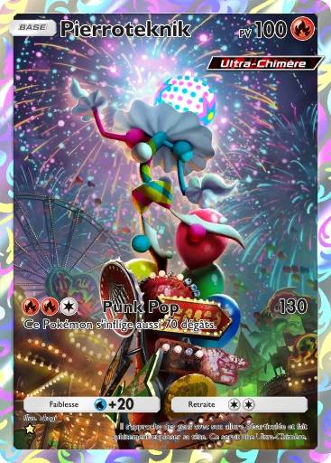 Carte Pokémon Pierroteknik de l'extension Crise Interdimensionnelle