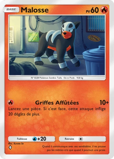 Carte Pokémon Malosse de l'extension Domination Céleste