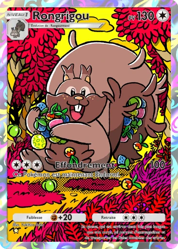 Carte Pokémon Rongrigou de l'extension Jours Heureux