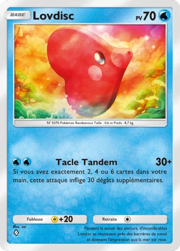 Carte Pokémon Lovdisc de l'extension Méga-Ascension
