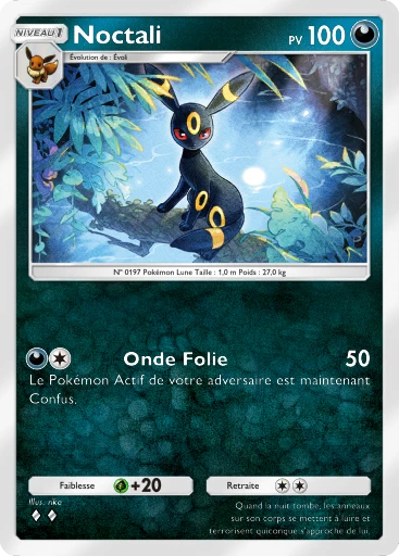 Carte Pokémon Noctali de l'extension Propulsion Paradoxe