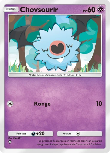 Carte Pokémon Chovsourir de l'extension Puissance Génétique