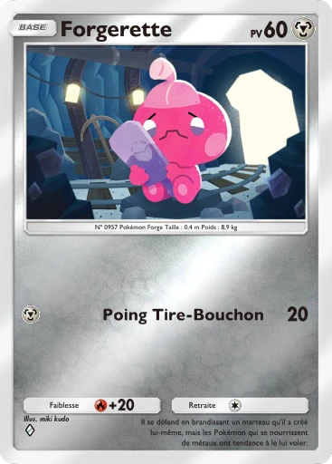 Carte Pokémon Forgerette de l'extension Booster de Luxe ex