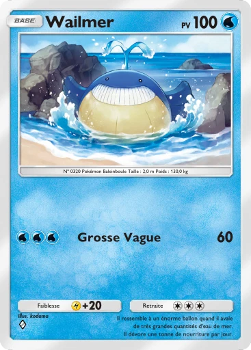 Carte Pokémon Wailmer de l'extension Domination Céleste
