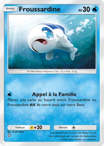 Carte Pokémon Froussardine de l'extension Gardiens Astraux