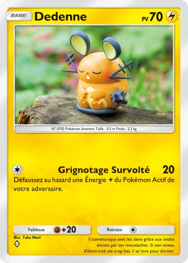Carte Pokémon Dedenne de l'extension Méga-Ascension
