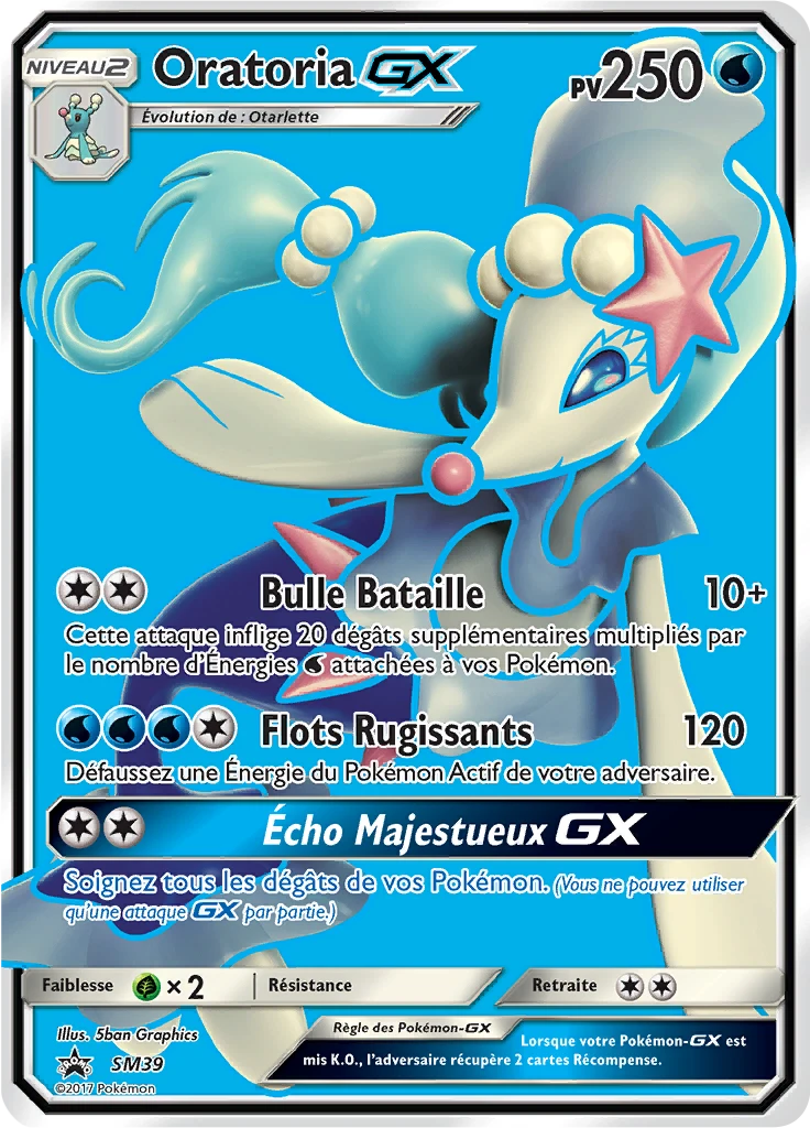 Carte Pokémon Oratoria GX de l'extension Promo SM