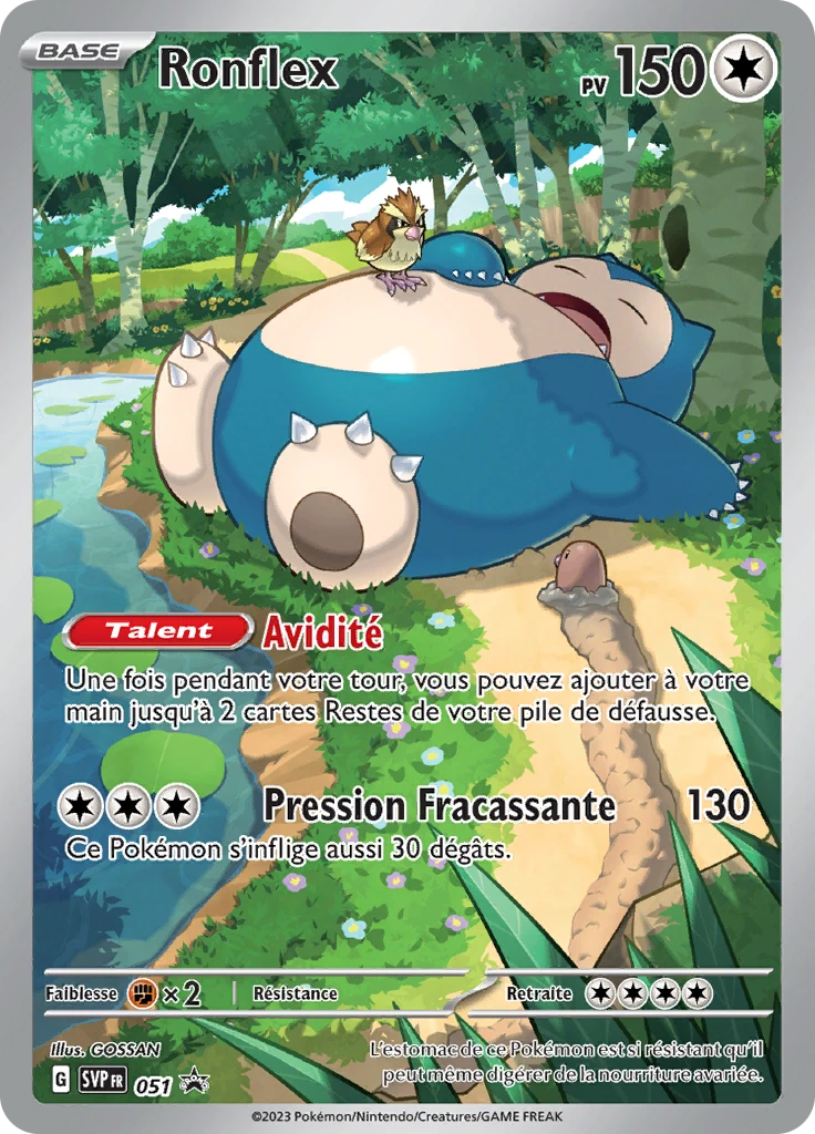 Carte Pokémon Ronflex de l'extension SVP Black Star Promos