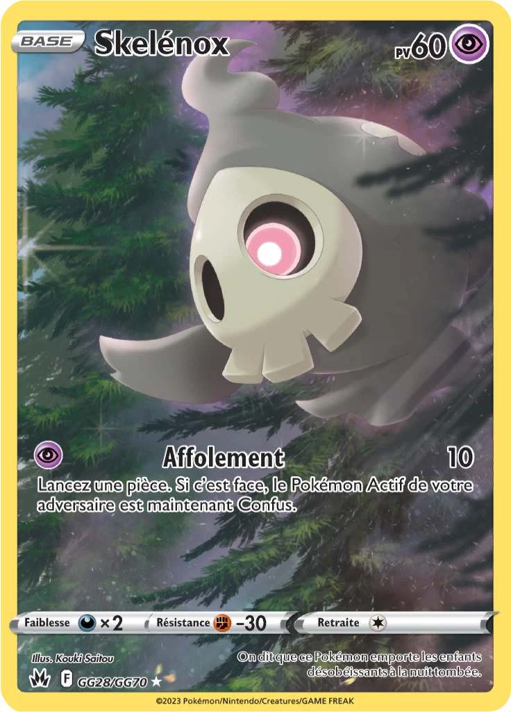 Carte Pokémon Skelénox de l'extension Zénith Suprême