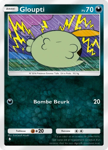 Carte Pokémon Gloupti de l'extension Domination Céleste