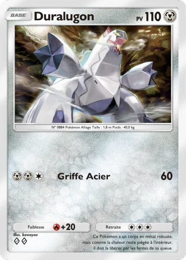 Carte Pokémon Duralugon de l'extension Domination Céleste