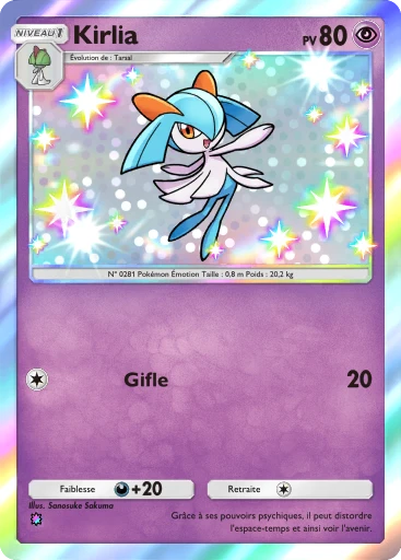 Carte Pokémon Kirlia de l'extension La Clairière d'Évoli