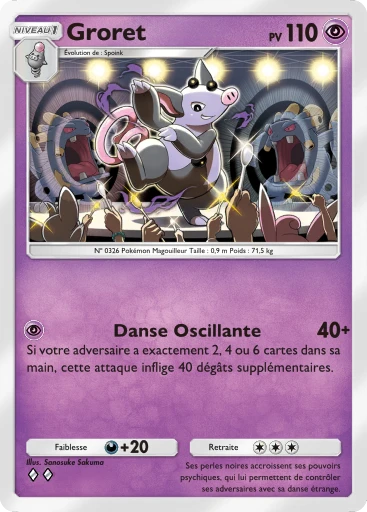 Carte Pokémon Groret de l'extension Méga-Rayonnement