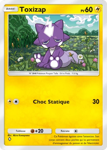 Carte Pokémon Toxizap de l'extension Parade Onirique