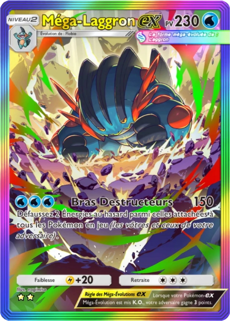 Carte Pokémon Méga-Laggron-ex de l'extension Parade Onirique