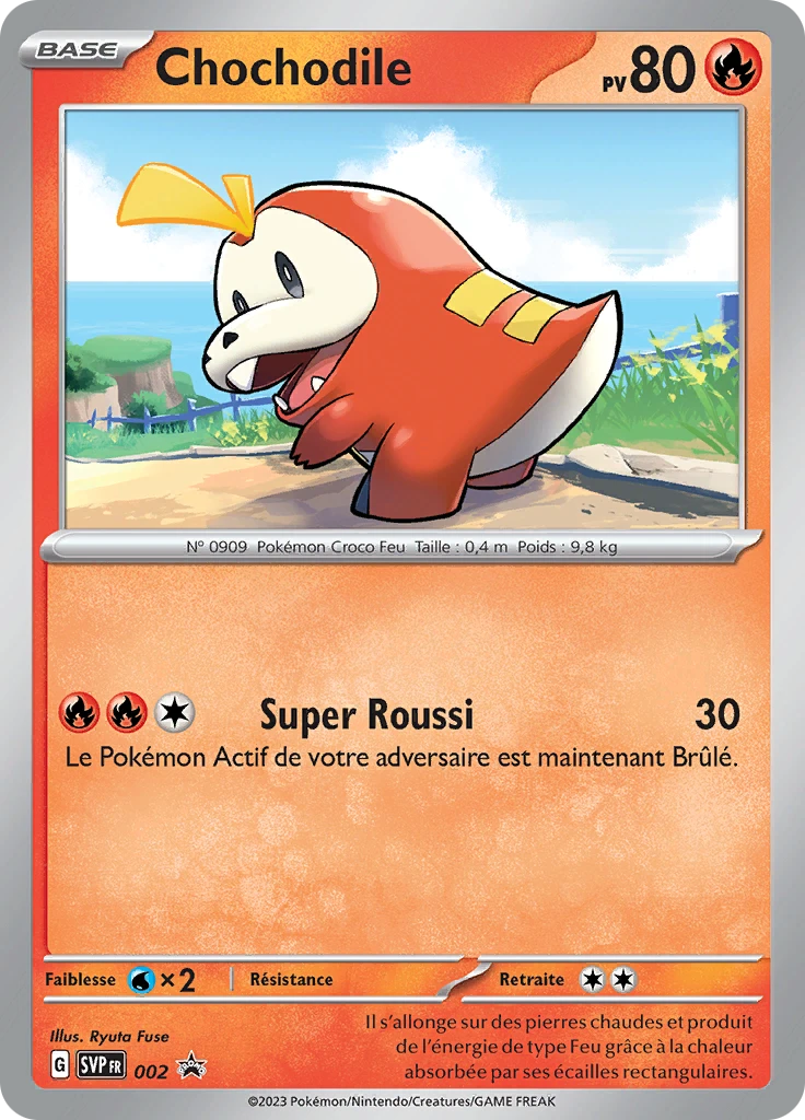 Carte Pokémon Chochodile de l'extension SVP Black Star Promos