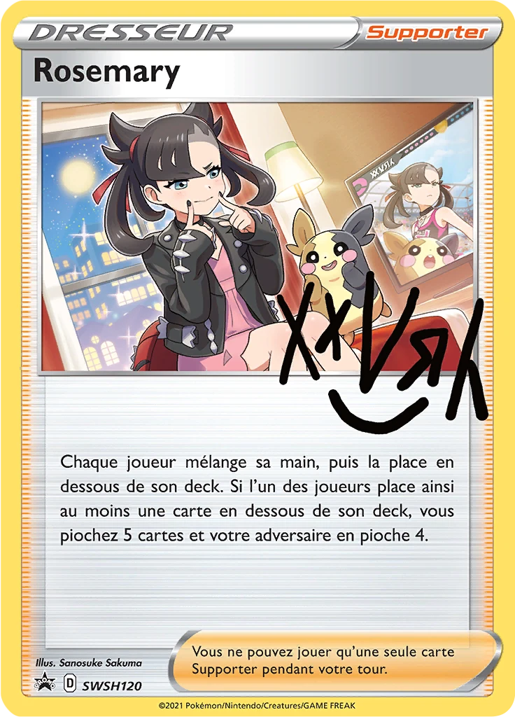 Carte Pokémon Rosemary de l'extension Promo SWSH