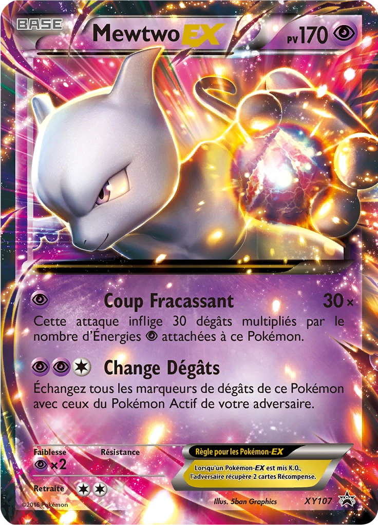 Carte Pokémon Mewtwo EX de l'extension Promo XY