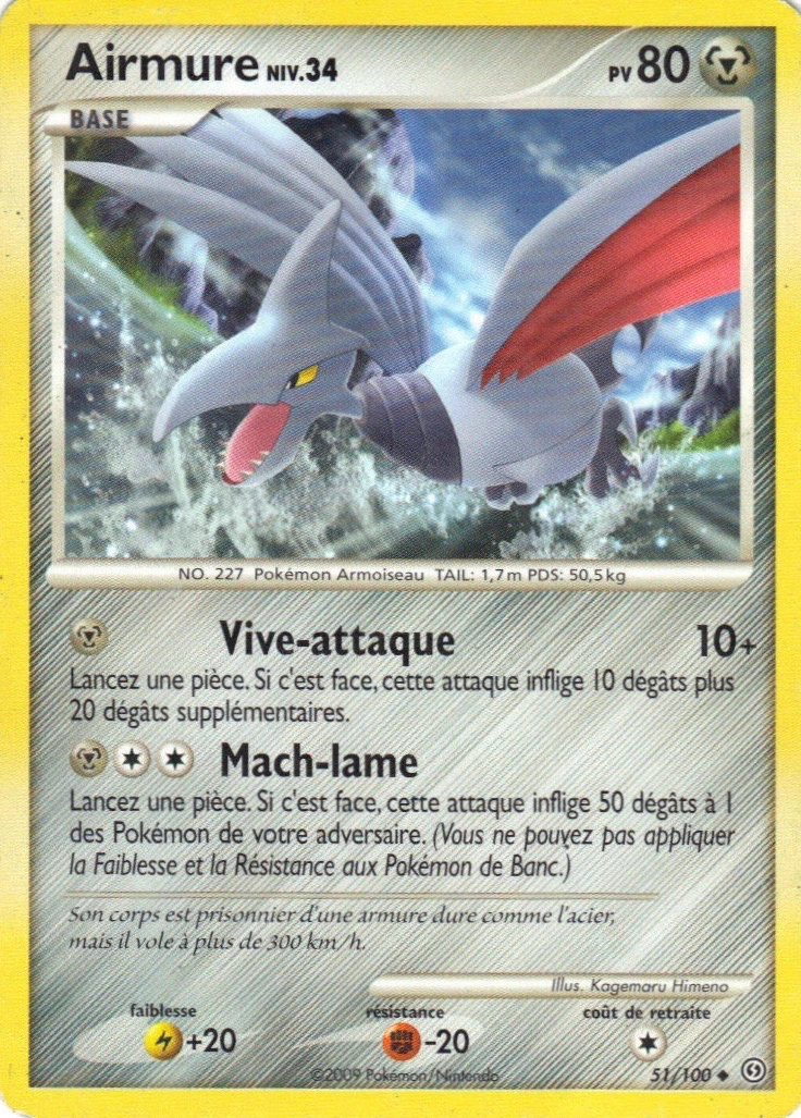 Carte Pokémon Airmure de l'extension Tempête