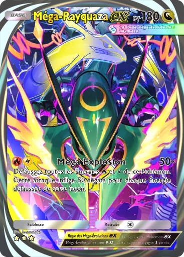 Carte Pokémon Méga-Rayquaza-ex de l'extension Domination Céleste