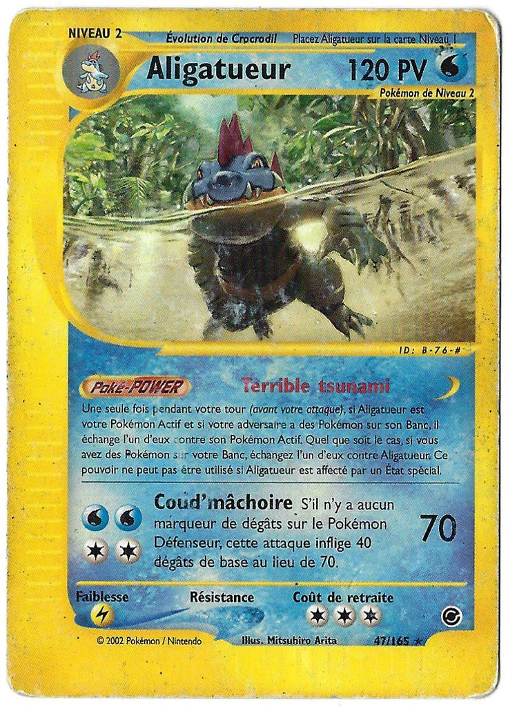 Carte Pokémon Aligatueur de l'extension Expedition
