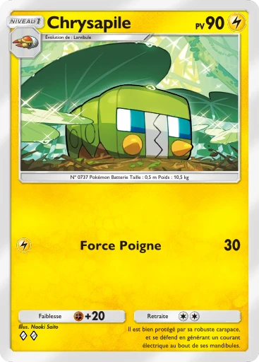 Carte Pokémon Chrysapile de l'extension Gardiens Astraux