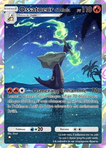 Carte Pokémon Ossatueur d'Alola de l'extension Gardiens Astraux