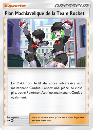 Carte Pokémon Plan Machiavélique de la Team Rocket de l'extension L'Ambition de la Team Rocket