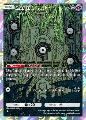 Carte Pokémon Zarbi de l'extension Lumière Triomphale