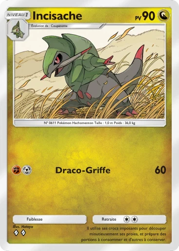 Carte Pokémon Incisache de l'extension Méga-Rayonnement