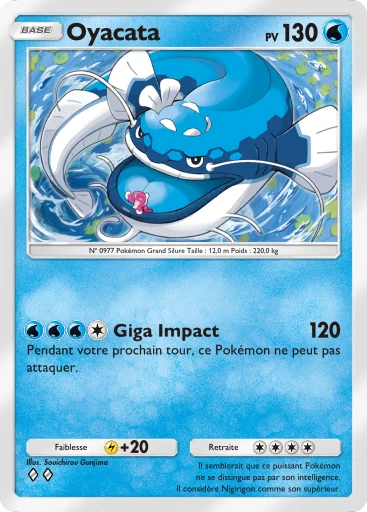Carte Pokémon Oyacata de l'extension Merveilles de Paldea