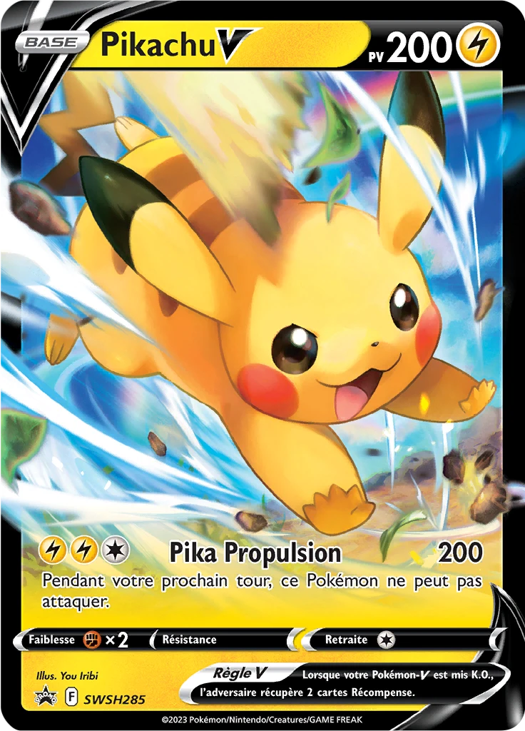 Carte Pokémon Pikachu V de l'extension Promo SWSH
