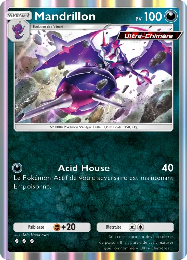 Carte Pokémon Mandrillon de l'extension Crise Interdimensionnelle