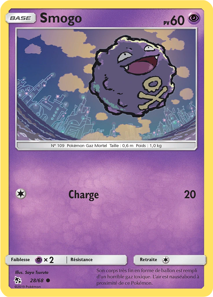 Carte Pokémon Smogo de l'extension Destinées Occultes