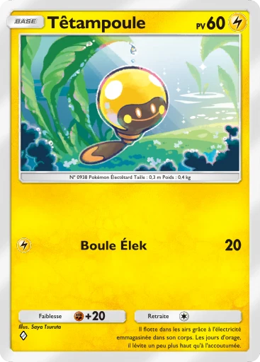 Carte Pokémon Têtampoule de l'extension Merveilles de Paldea