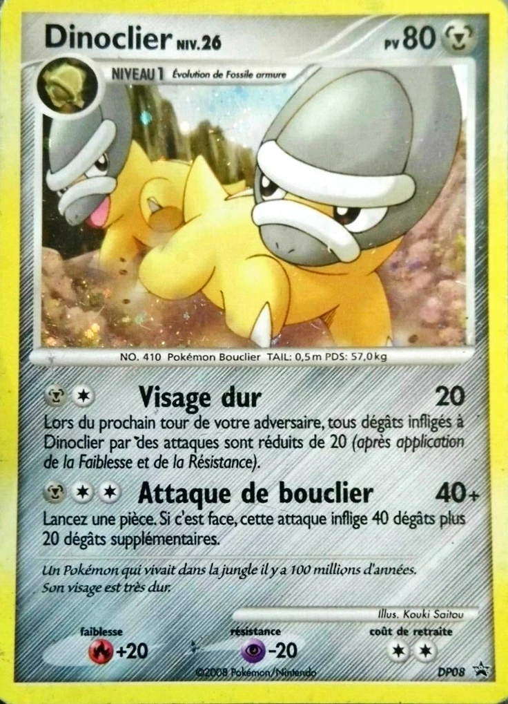 Carte Pokémon Dinoclier de l'extension Promo DP