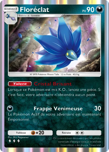 Carte Pokémon Floréclat de l'extension Propulsion Paradoxe