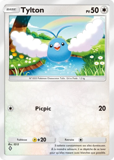 Carte Pokémon Tylton de l'extension Source Secrète