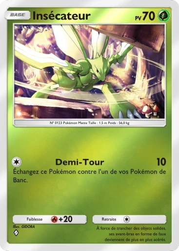 Carte Pokémon Insécateur de l'extension Booster de Luxe Méga