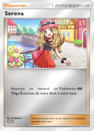 Carte Pokémon Serena de l'extension Booster de Luxe Méga