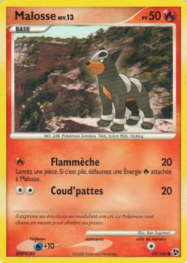 Carte Pokémon Malosse de l'extension Duels au Sommets