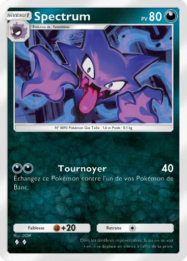 Carte Pokémon Spectrum de l'extension Méga-Rayonnement