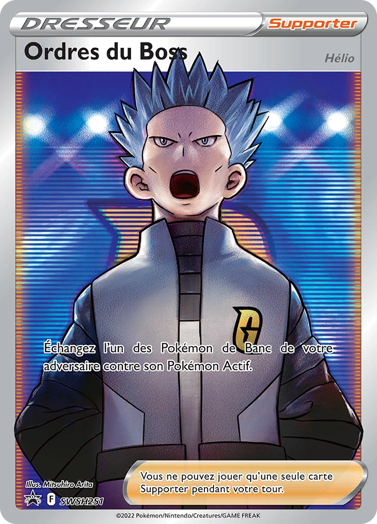 Carte Pokémon Ordres du Boss de l'extension Promo SWSH