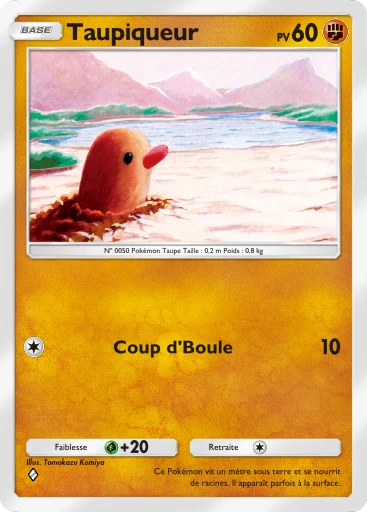 Carte Pokémon Taupiqueur de l'extension Source Secrète