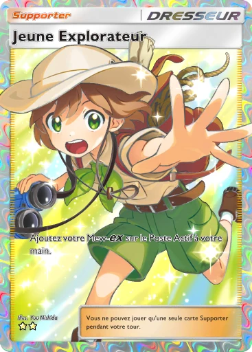 Carte Pokémon Jeune Explorateur de l'extension L'Île Fabuleuse