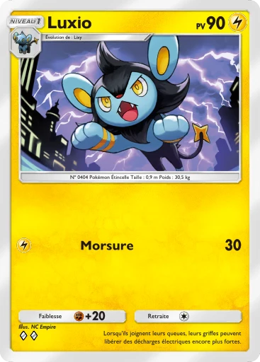 Carte Pokémon Luxio de l'extension Méga-Ascension